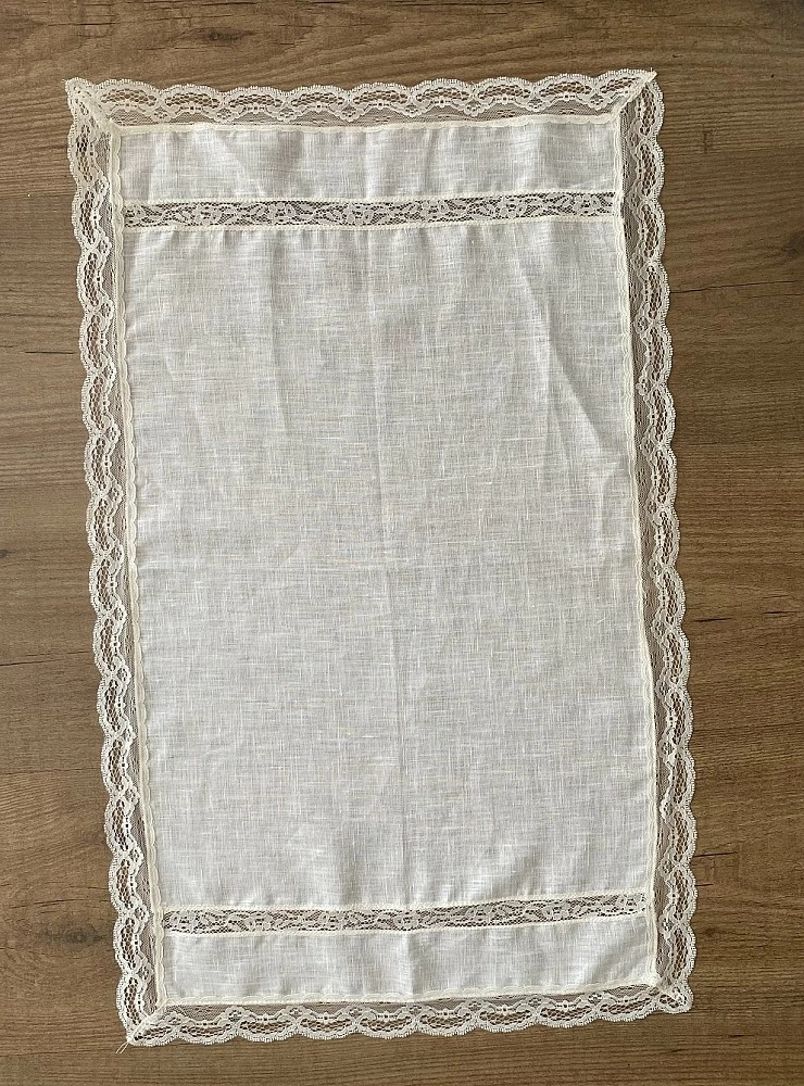 Personalized christening handkerchief or towel.