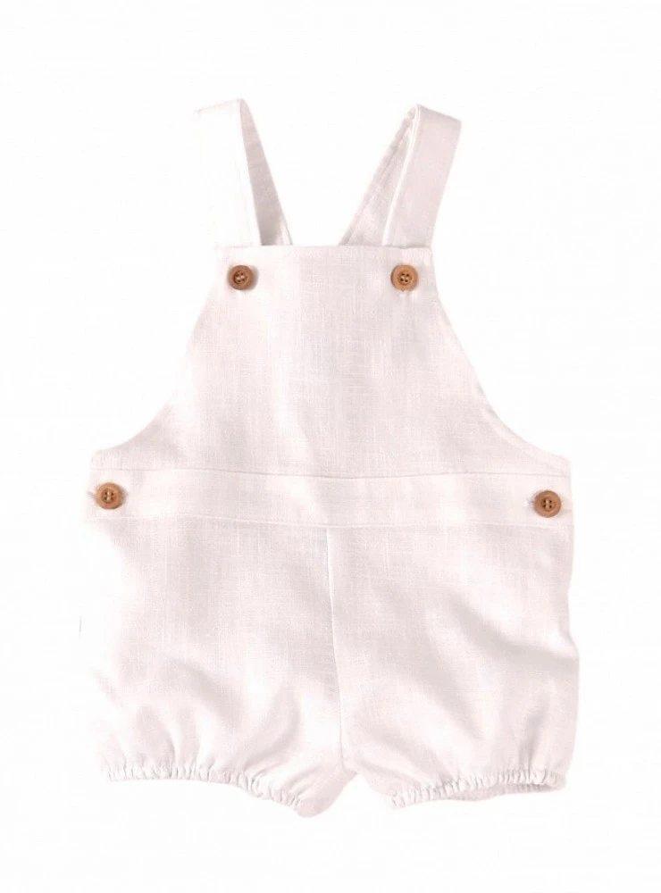 Peto ranita de lino para niño. Dos colores