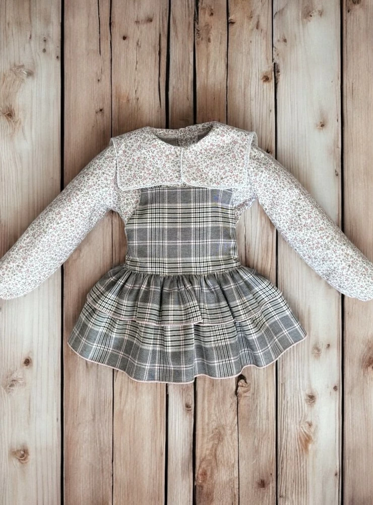 Pinafore and blouse set from the Winter Mist collection by La Peppa