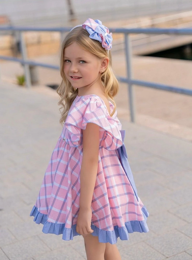Pink and blue dress. Blue Breeze Collection.