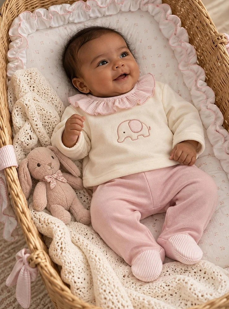 Pink Elephant Baby Girl First Outfit – Arroyo