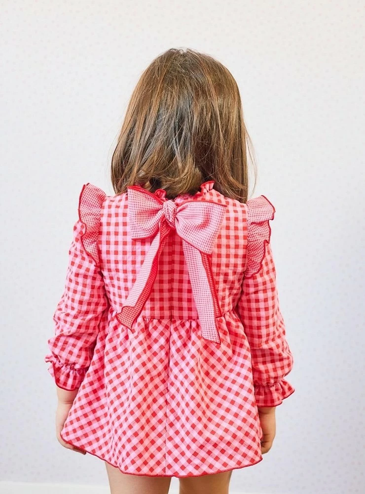 Pink Red collection dress and panties from La Martinica