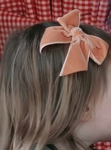 Pinza lazo de terciopelo en varios colores