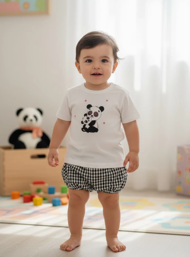 Pio Pio panda boy set