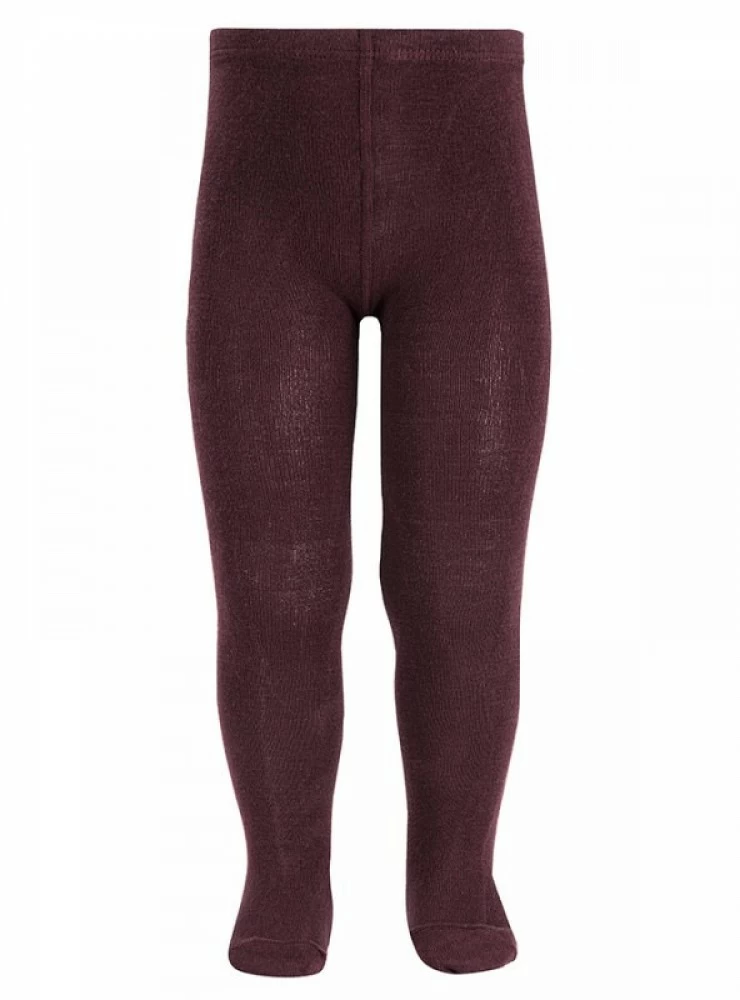 Plain knit leotard, Cóndor brand, color 596 Syrah