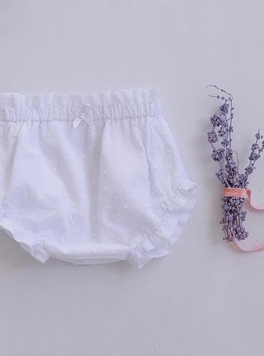 Plumeti panties in white or beige