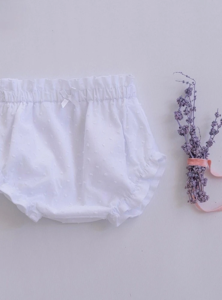 Plumeti panties in white or beige
