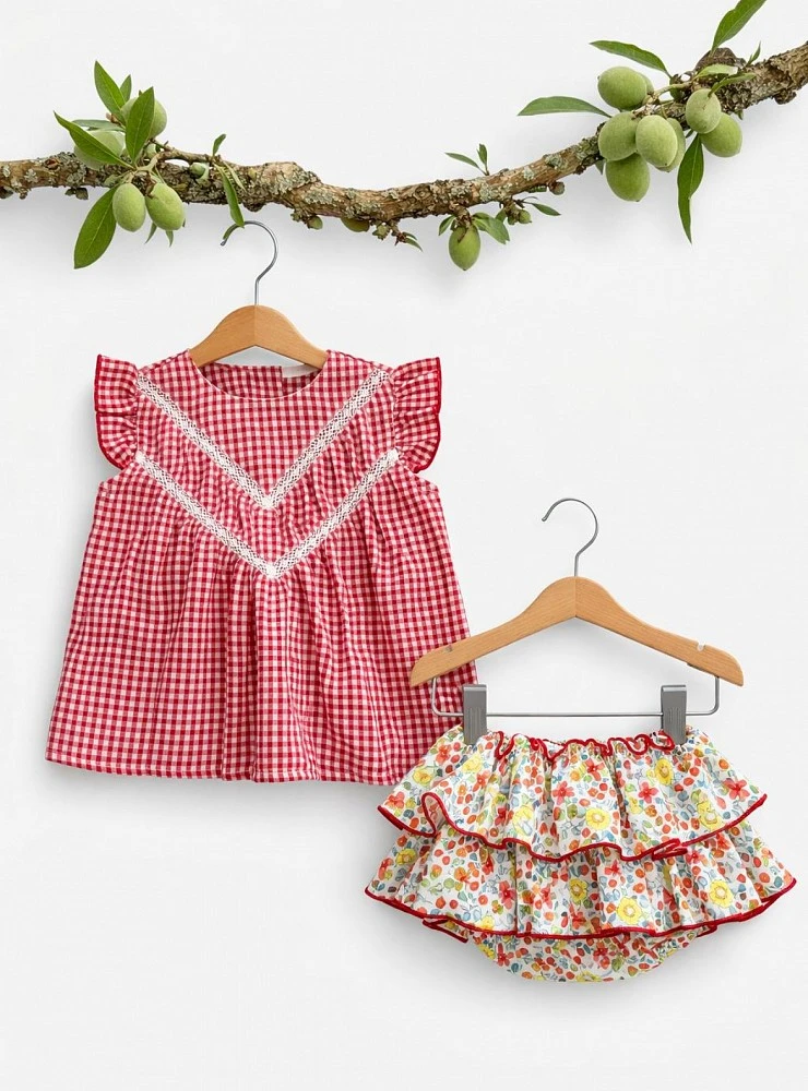 Rocio Collection Blouse and Skirt Set