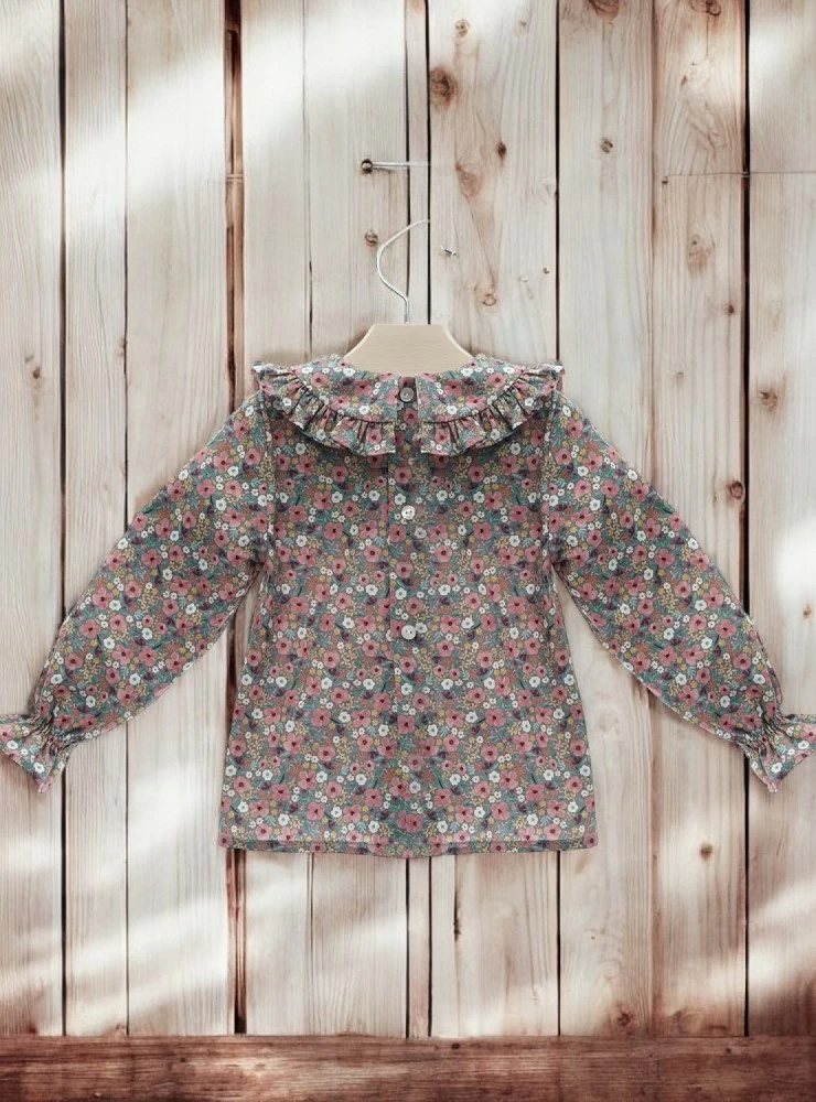 Romper and blouse set for girls, Cashmere collection