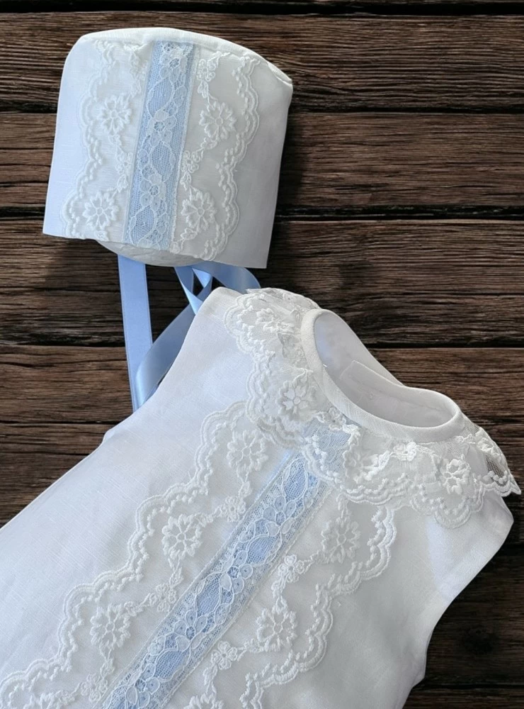 Romper and bonnet set, Rubi collection