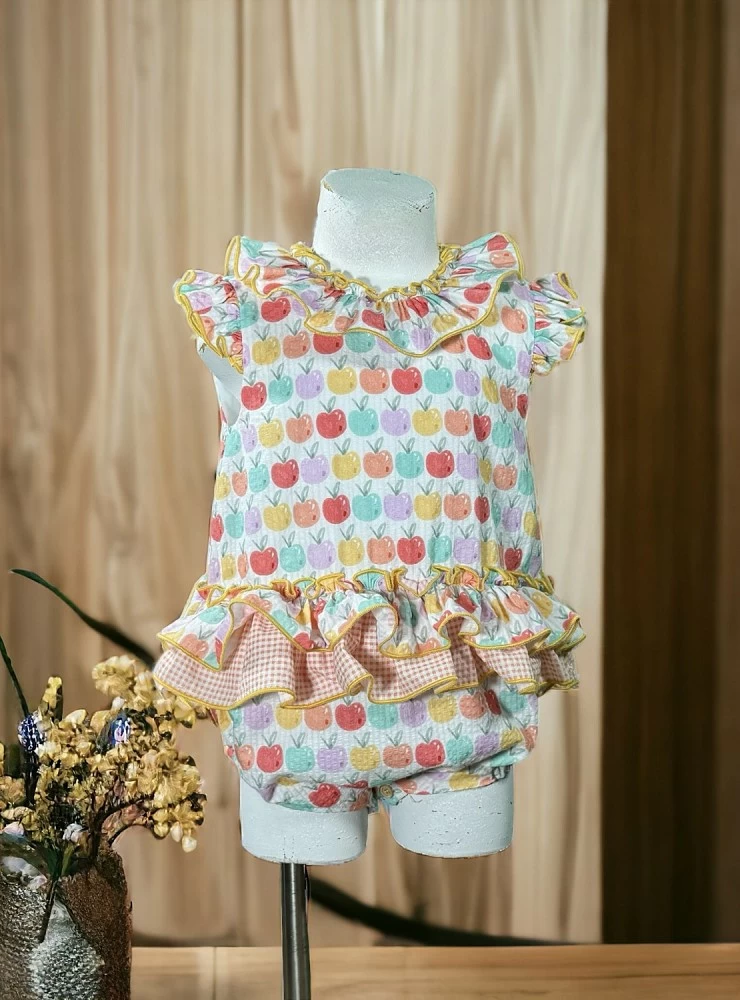 Romper and jacket for girls Lolittos Picnic collection