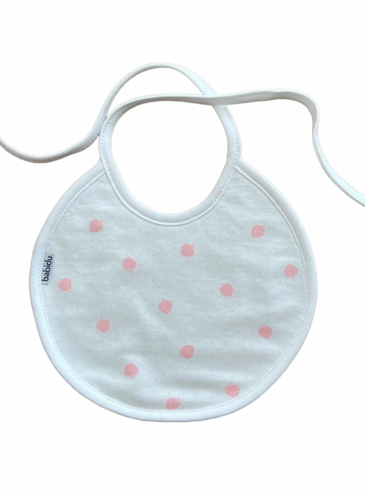 Round bib Strawberry collection