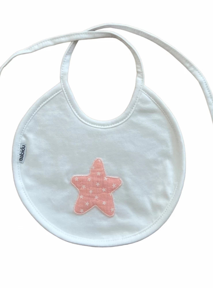 Round bib with star Diana collection