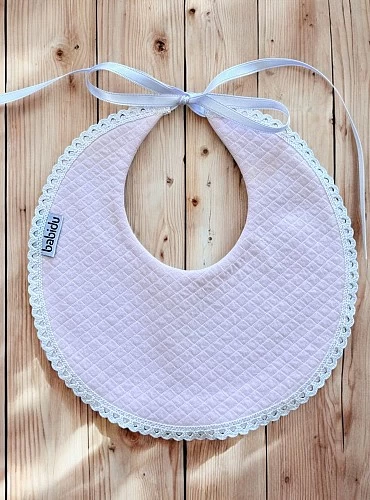Round piqué bib London collection