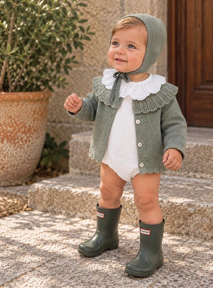 Sage Green and White Look