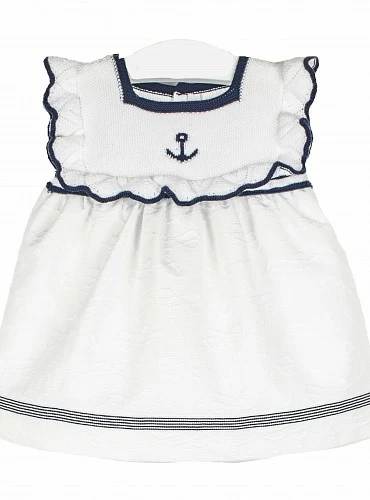 Sailor dress with knitted body