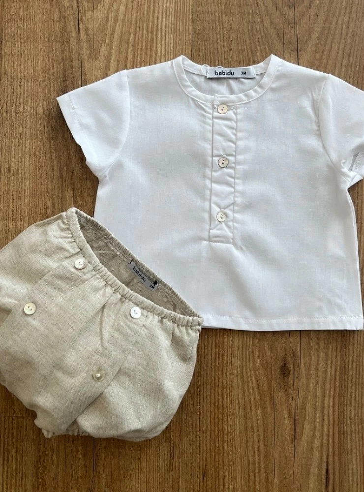 Set for boy. Blouse and bloomers Terra Collection