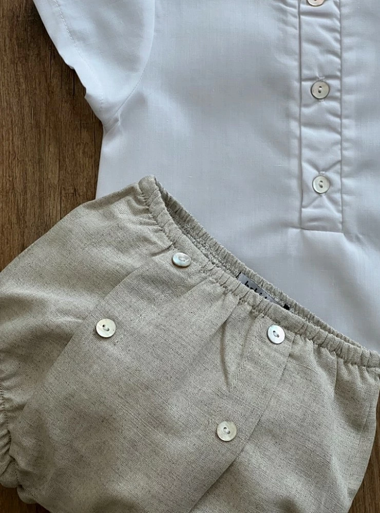 Set for boy. Blouse and bloomers Terra Collection