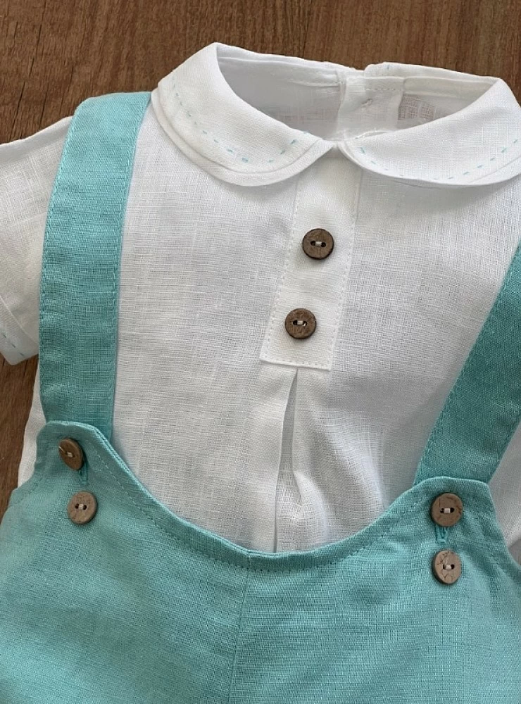 Set for boy. Farm collection blouse and frog
