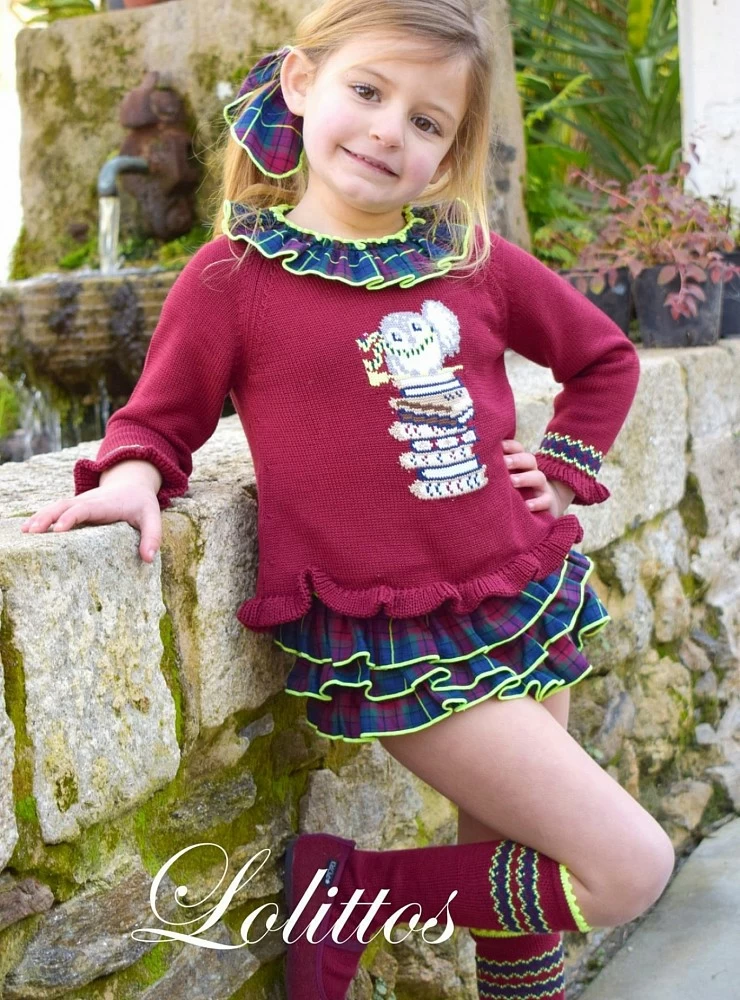 Set for girl. Sweater and baga collection Harry de Lolittos
