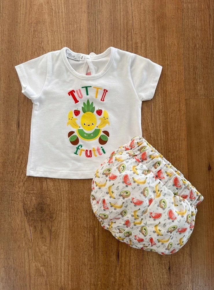 Set for kid collection tropical fruits
