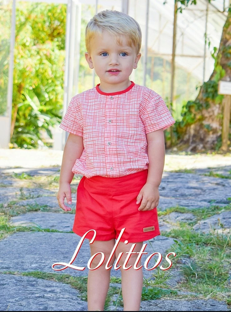 Shirt and pants for boys from Lolittos Poppy collection