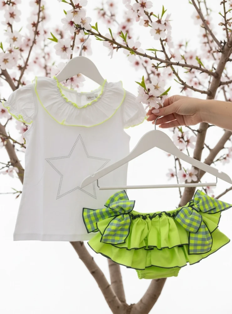 Shirt and skirt set from the Caribbean collection