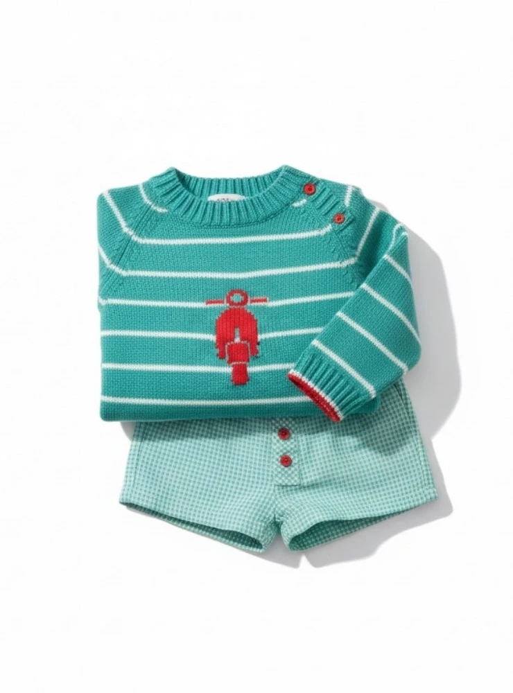 Shirt with trousers and jumper for boys Aroma Collection