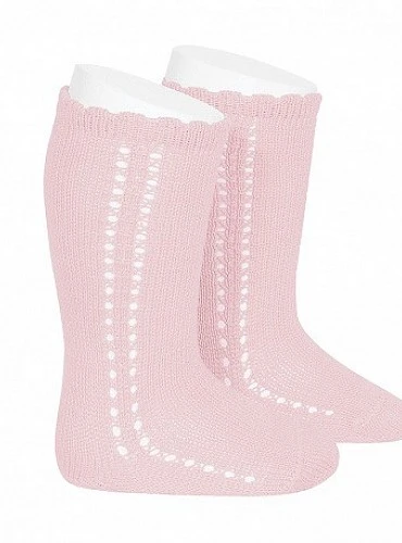 Side openwork high socks. Various colors. Unisex