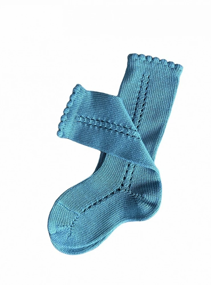 Side openwork high socks. Various colors. Unisex