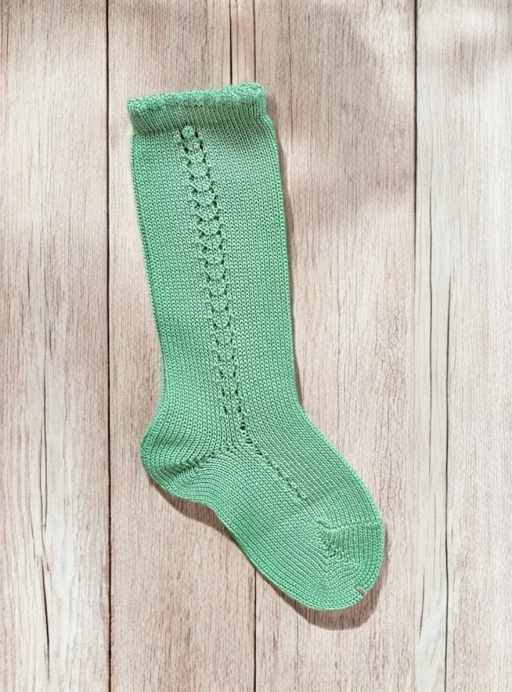 Side openwork high socks. Various colors. Unisex