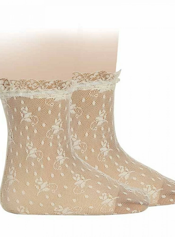 Souquet lace sock with lace for ceremony.