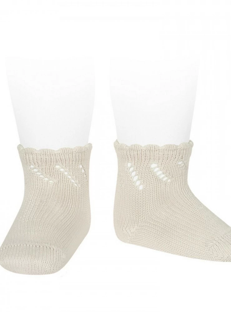Special champagne color sock for baptism or dress