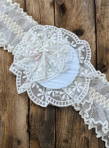 Special headband for girls for christening or dressing