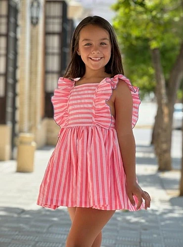 Striped dress from the Amethyst collection