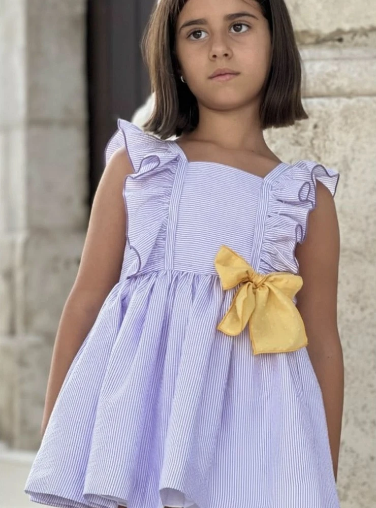 Striped dress from the Lavender collection
