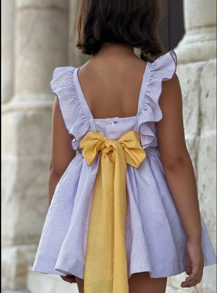 Striped dress from the Lavender collection