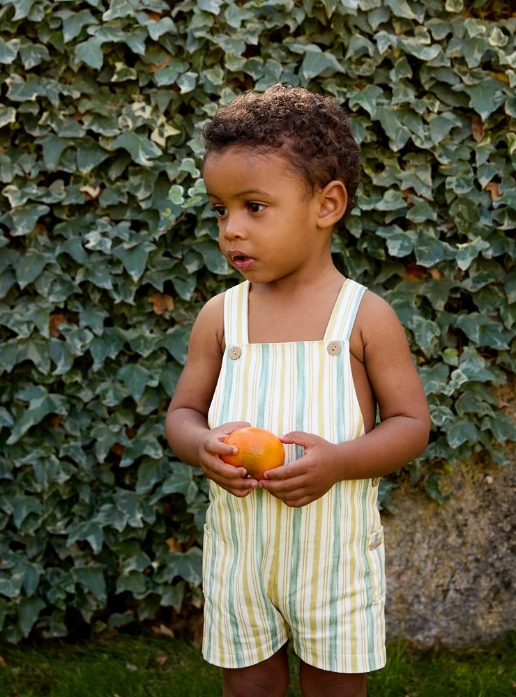 Striped dungarees for boys, Edmonton collection