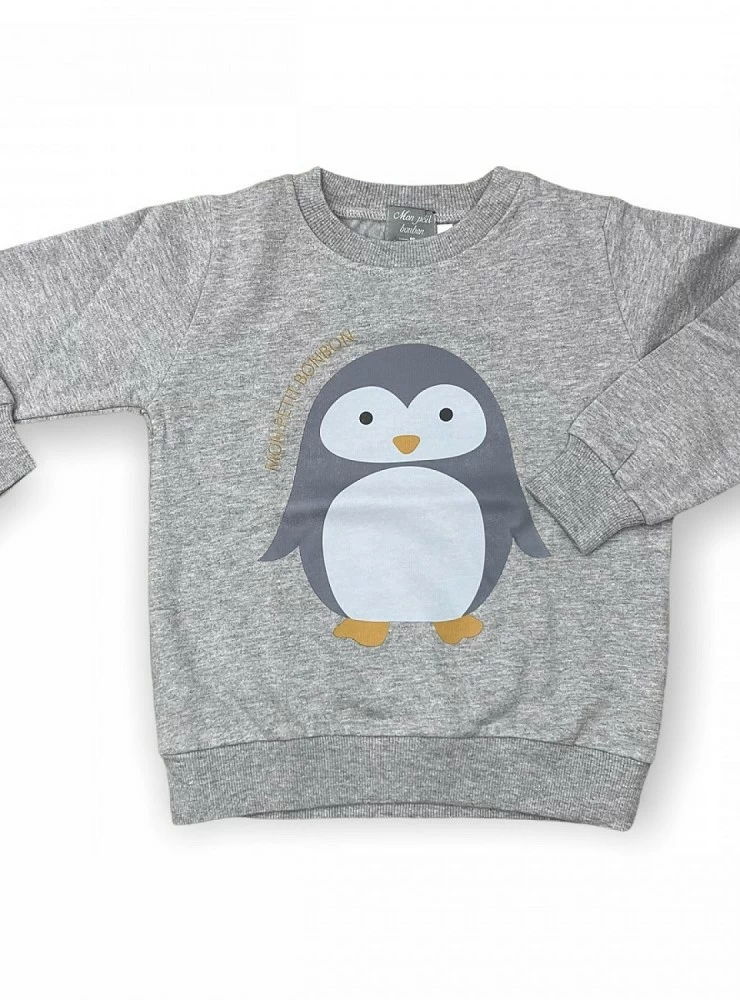 Sudadera para niño Colección Pingüino de Mon Petit Bonbon