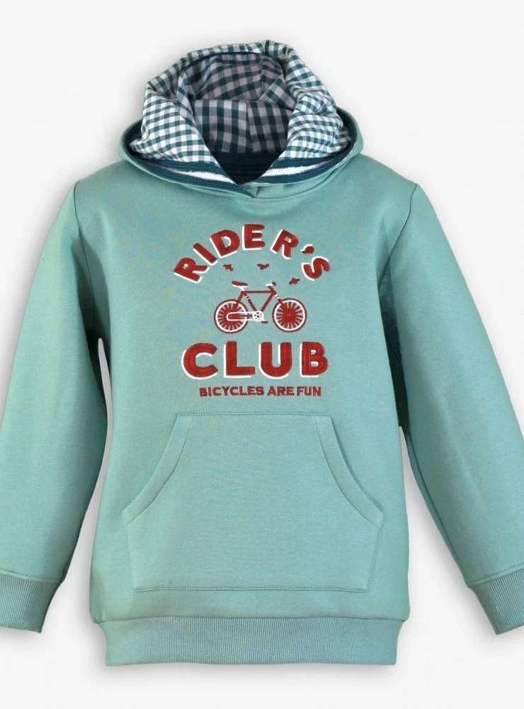 Sudadera para niño verde agua