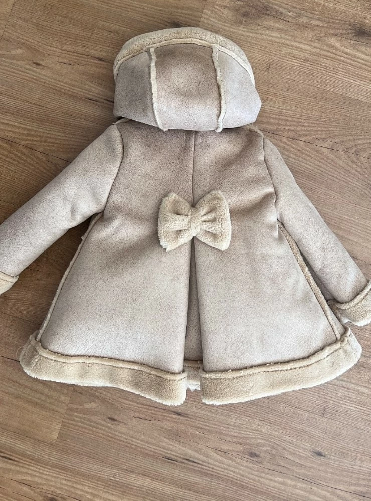 Suede coat for girl Fox Collection by Lolittos
