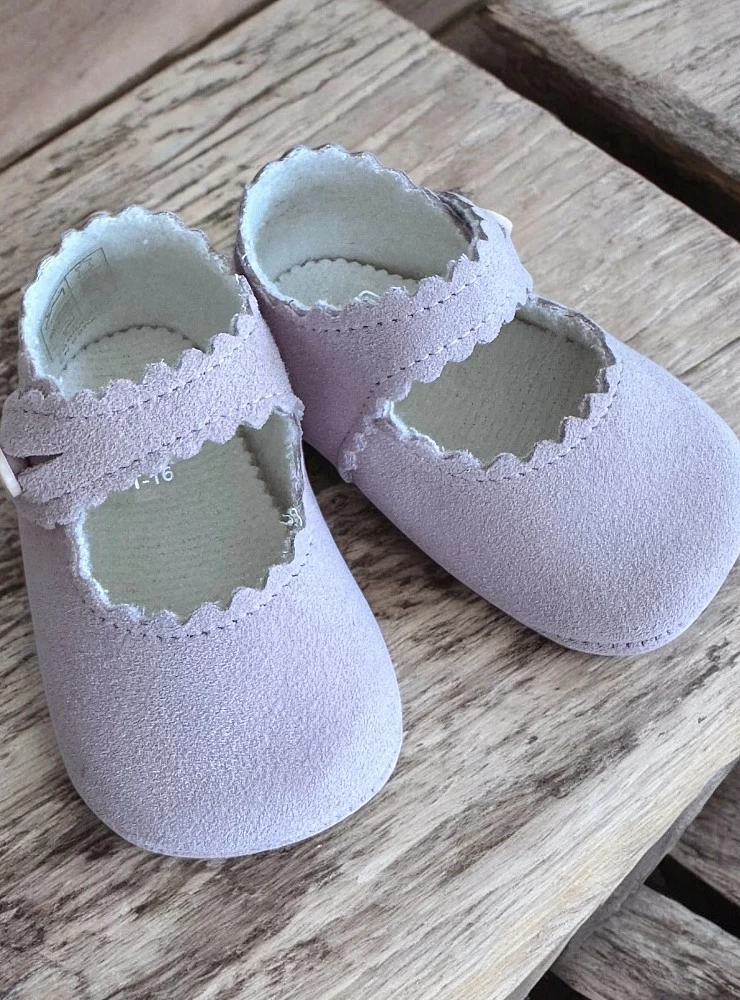 Suede Mary Janes in two colors