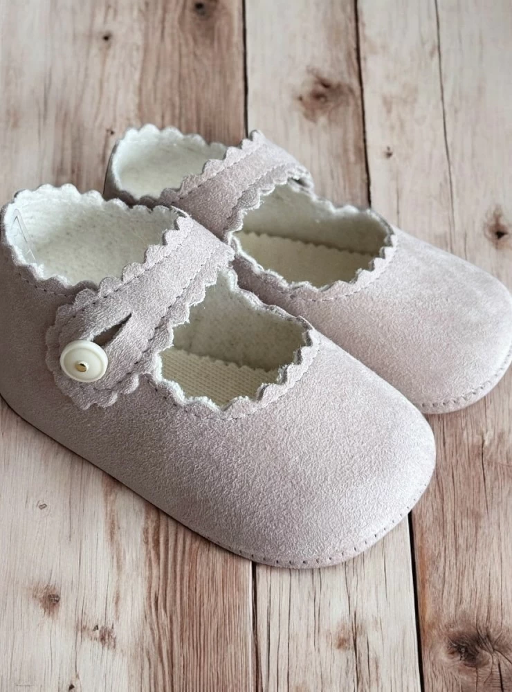 Suede Mary Janes in two colors