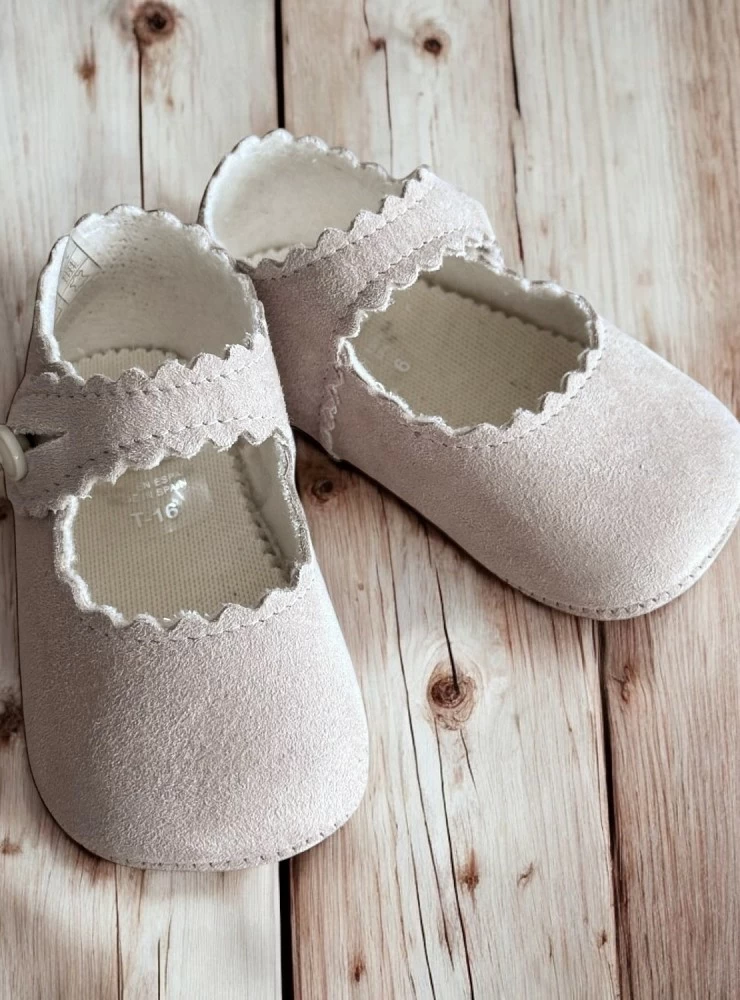 Suede Mary Janes in two colors