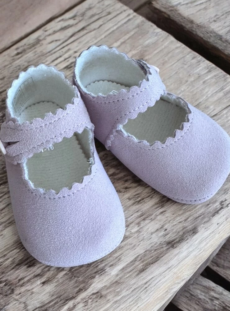 Suede Mary Janes in two colors