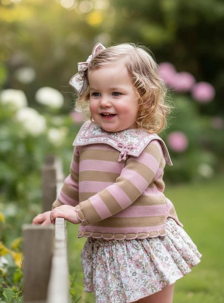 Sweater and skirt set from the Bubú Collection
