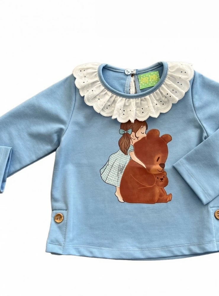 Sweatshirt for girl Pio Pio bears collection