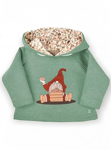 Sweatshirt in two colors with Gnome print by José Varon