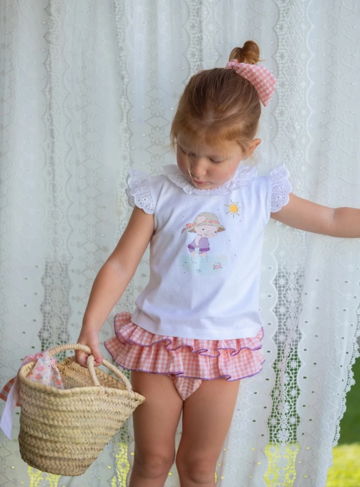 T-shirt and briefs set, Lavender Collection