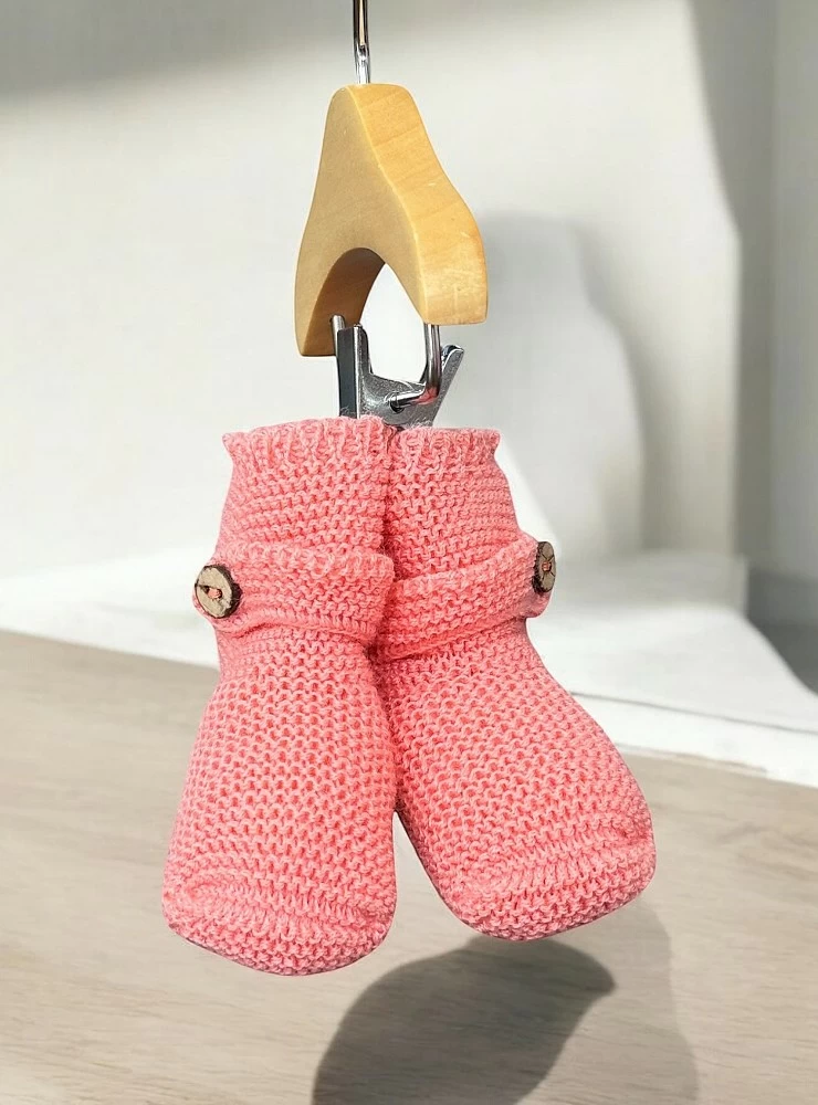 Tangerine unisex booties